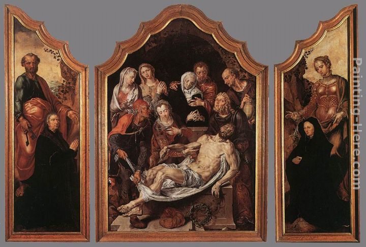 Maerten van Heemskerck Triptych of the Entombment